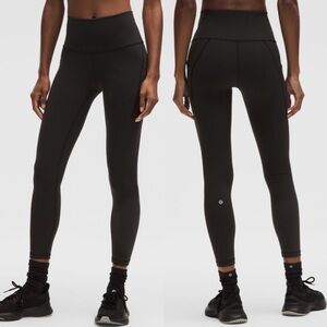 Lululemon Wunder Train High-Rise Tight with Pockets 25" Black SZ 6